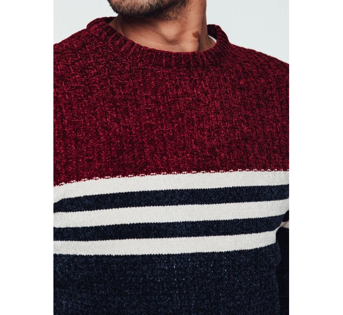 Pánský pruhovaný tmavě modrý svetr Dstreet model 21982373 - FashionStreet