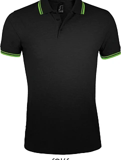 SOL'S Pasadena Men Pánské piqué polo model 22521829 black/lime