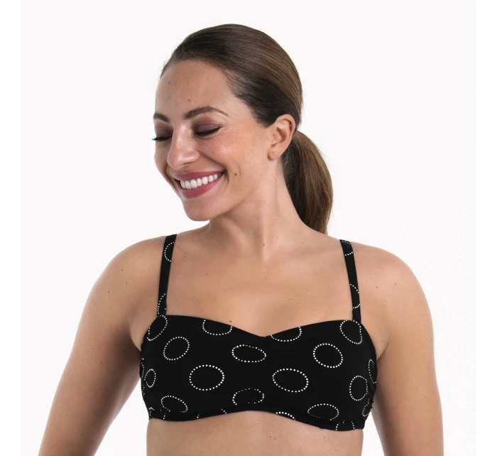 Štýl Santa Anna Vrchný diel plaviek 6529-1 black - Anita Care