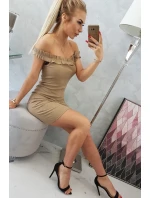 Španielske šaty s volánikmi ťava Španielske šaty s volánikmi ťava