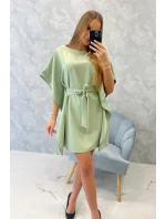 Oversize netopýří šaty tmavě mátové