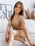 MILIAN tmavě béžová dámská tepláková souprava Dstreet model 21967784 - FashionStreet