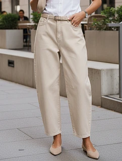 Jeansy damskie fit z wysokim stanem model 22136262 - FashionStreet