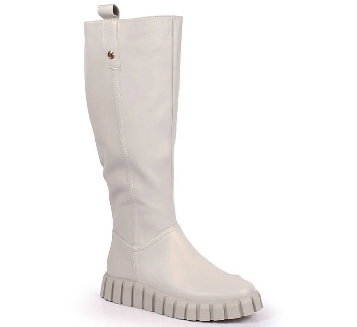 Ploché zateplené topánky Potocki W WOL100B beige