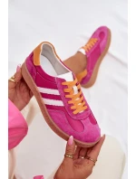 Kožené Dámské Tenisky model 22013924 Fuchsiová - S.Barski