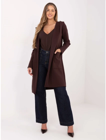 Kabát MJ SK H5031.93 tmavohnedý