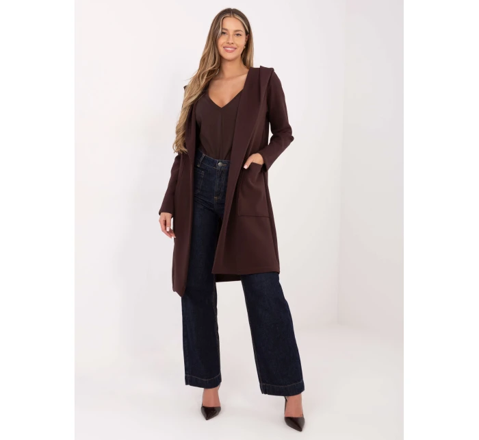 Kabát MJ SK H5031.93 tmavohnedý