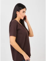 Tričko RV TS A1094.45 tmavohnedé