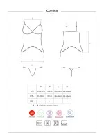 korzet corset model 8411955 - Obsessive korzet corset model 8411955 - Obsessive