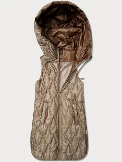 kamizelka damska ze  Goodlookin beżowa model 22026373 - S'WEST