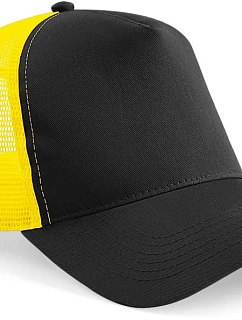 Beechfield B 640 5-panelová čiapka typu Trucker 53.0640 čierna/žltá
