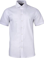 J.Harvest & Frost YB 50 S/S Slim Men Keprová košeľa s krátkym rukávom 63.5022 biela