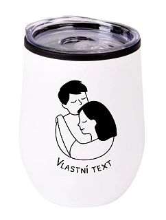 Personalizovaný termohrnček „BOWL“ – pár v objatí