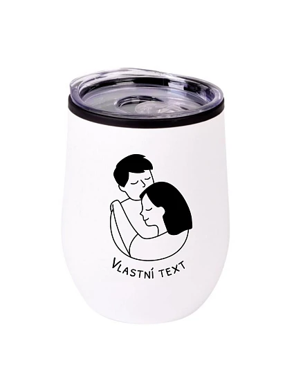Personalizovaný termohrnček „BOWL“ – pár v objatí Personalizovaný termohrnček „BOWL“ – pár v objatí