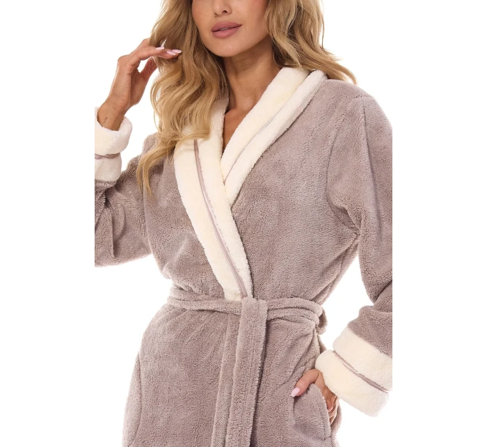 Dlouhý dámský župan 2409 model 20207311 M2XL - L&L