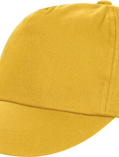 Result Headwear RC 080X 5-panelová polyesterová čiapka s kšiltom 28.080X žltá