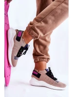 Damskie Wsuwane Sportowe Buty Sneakersy Beżowe Klayra