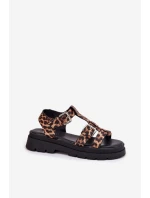 Dámské sandály z eko kůže s přezkami model 21699606 - Boto