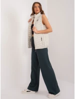 Kamizelka model 20095029 jasny beżowy - FPrice Kamizelka model 20095029 jasny beżowy - FPrice