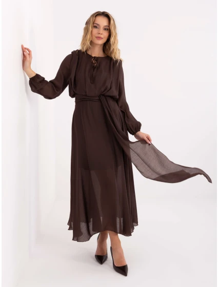Šaty MI SK 27580.02 tmavohnedé
