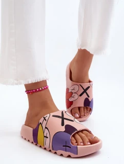 Gumené papuče s potlačou ružovej príšery