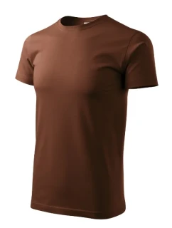 Ťažké nové tričko unisex čokoládové