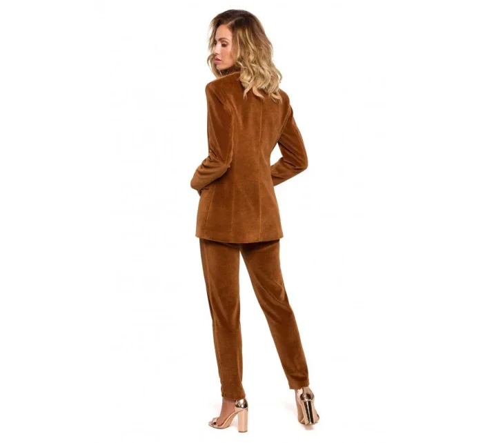 Zamatové sako s gombíkom M643 - Moe Zamatové sako s gombíkom M643 - Moe