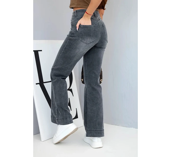 Dámské kalhoty grafitové  model 22095428 - Kesi