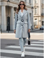 Dámský  kabát světle šedý Dstreet model 21980428 - FashionStreet