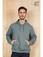 Men Pánská mikina s kapucí deep black model 22500486 - NEOBLU Men Pánská mikina s kapucí deep black model 22500486 - NEOBLU