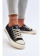 Nízké Dámské Tenisky Big Star model 21654809 Černé - Big Star Shoes Nízké Dámské Tenisky Big Star model 21654809 Černé - Big Star Shoes