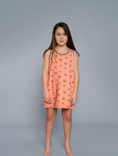 Dievčenské tričko Madeira so širokými ramienkami - marhuľová potlač