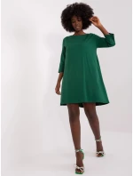 Dámské šaty RV SK model 20727672 tmavě zelené - Rue Paris