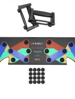 Multifunkčná push-up doska HMS PU10 čierna