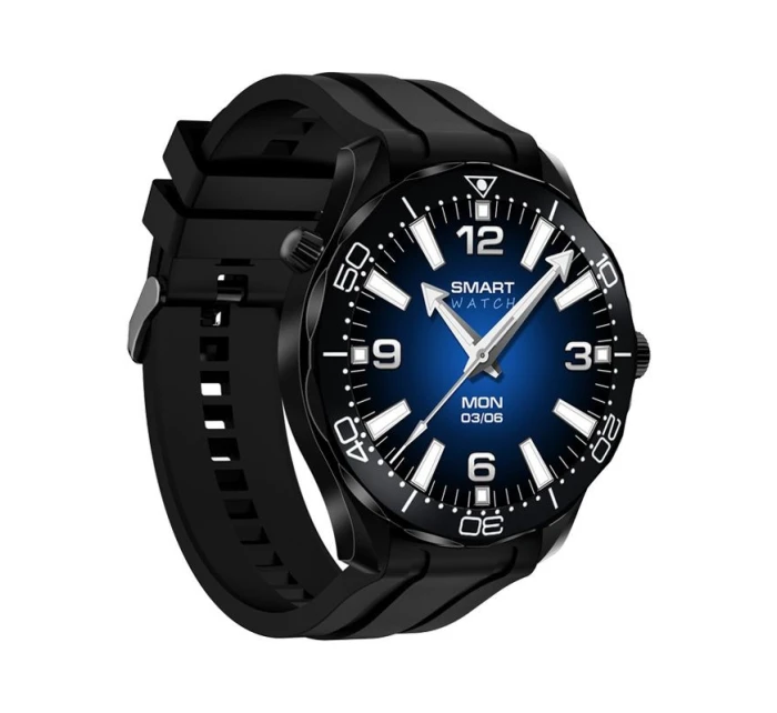 Černý silikonový řemínek + černý náramek model 21805557 - VELTORI Černý silikonový řemínek + černý náramek model 21805557 - VELTORI