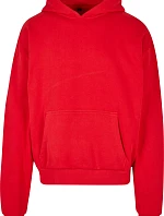 Build your Brand BY 162 Mikina s kapucňou z hrubej bavlny „Ultra Heavy“ 56.0162 city red