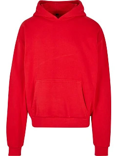 BY 162 Mikina s kapucí z těžké bavlny "Ultra Heavy" red model 22440989 - Build your Brand