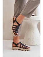 Kožené dámské sandály Zazoo model 21682172 černé - Boto Kožené dámské sandály Zazoo model 21682172 černé - Boto