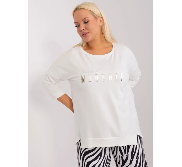 Bluzka RV BZ model 19465518 ecru - FPrice Bluzka RV BZ model 19465518 ecru - FPrice