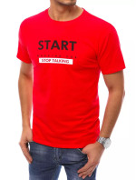 Červené pánske tričko Dstreet RX4736