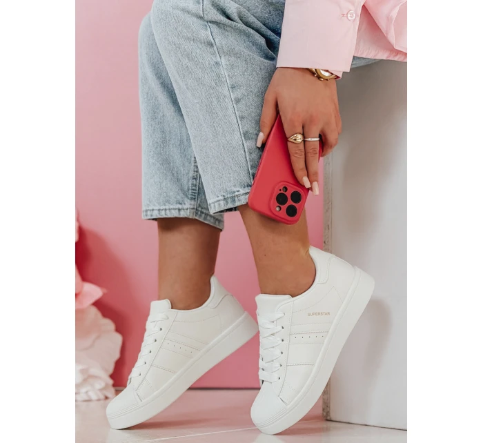 JUNOMI dámske tenisky na platforme biele FashionStreet ZY0859