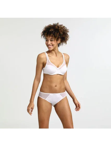 Dámské kalhotky z model 15438044 bavlny GENEROUS COTTON model 15438044 SLIP  bílá - DIM