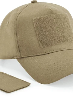 B 638 5 panelová čepice s nášivkou model 22482075 desert sand - Beechfield