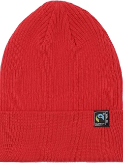 Neutral O 93056 Pletená čiapka z bio bavlny s certifikátom Fairtrade 77.9356 červená