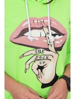 Šaty s dlhším chrbtom a farebnou neónovou potlačou Šaty s dlhším chrbtom a farebnou neónovou potlačou