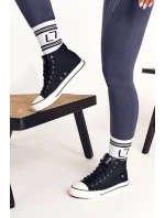 Dámské Vysoké Tenisky Big Star model 21546337 černé - Big Star Shoes Dámské Vysoké Tenisky Big Star model 21546337 černé - Big Star Shoes