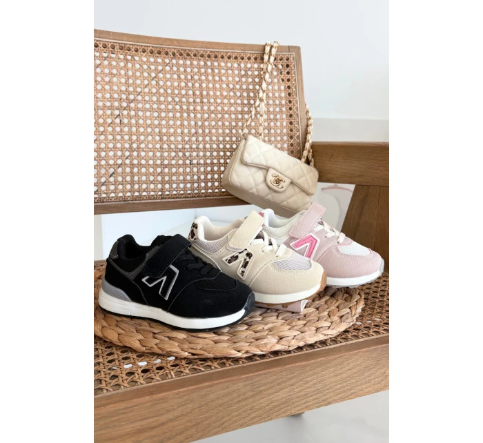 Dětské sportovní tenisky na suchý zip béžové Galisse