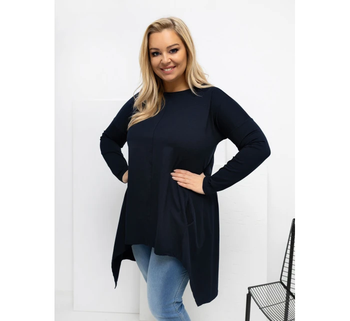 Blúzka RV BZ 7054 1.06 tmavomodrá