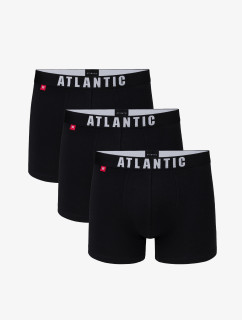 Pánske boxerky Atlantic 3Pack - čierne