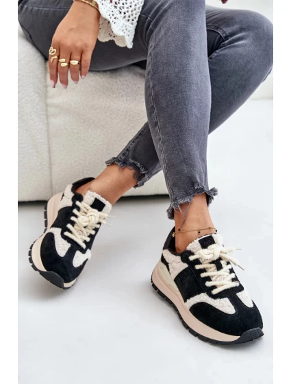 Zateplené dámske kožené tenisky Big Star HI-POLY SYSTEM Black Zateplené dámske kožené tenisky Big Star HI-POLY SYSTEM Black